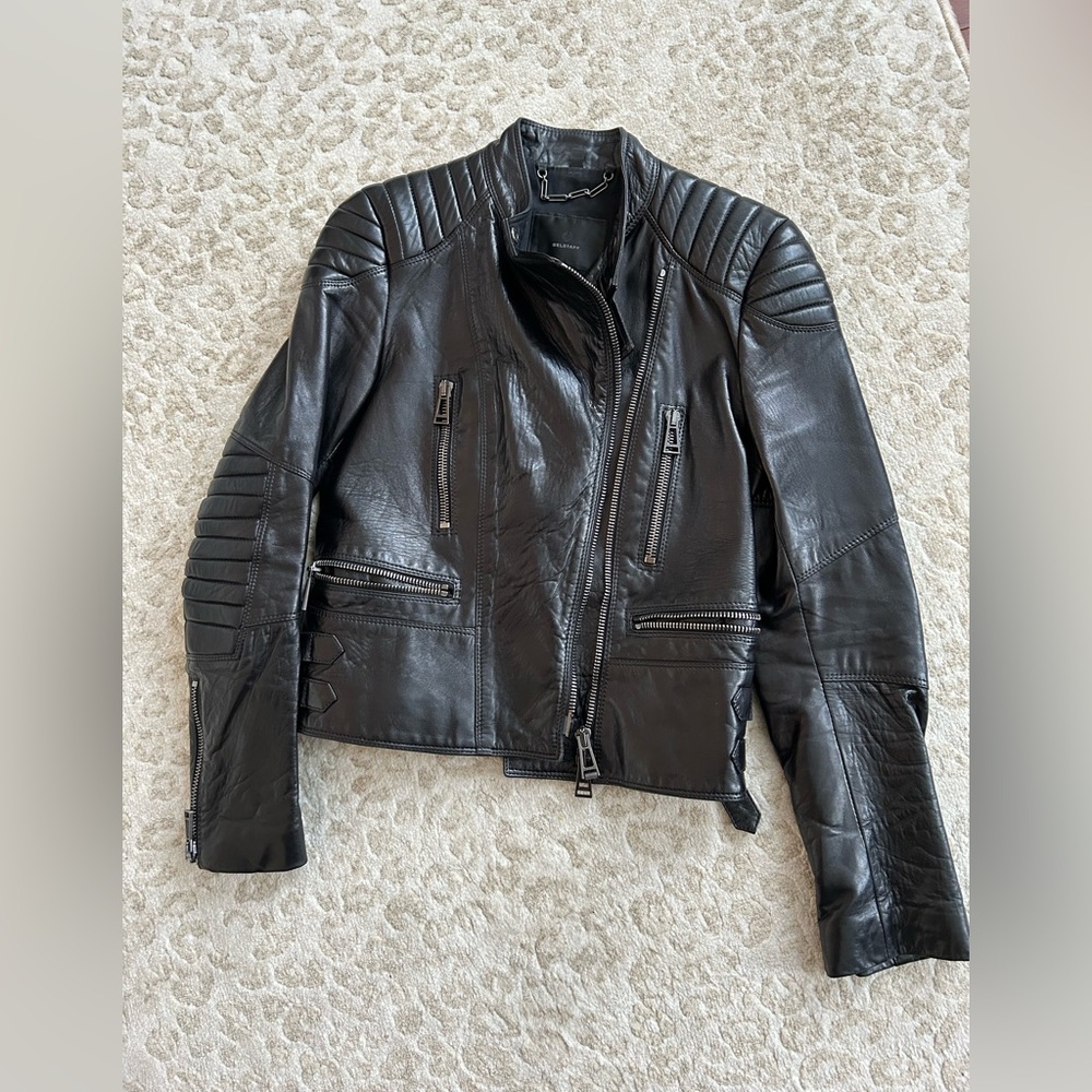 Belstaff leather moto jacket
